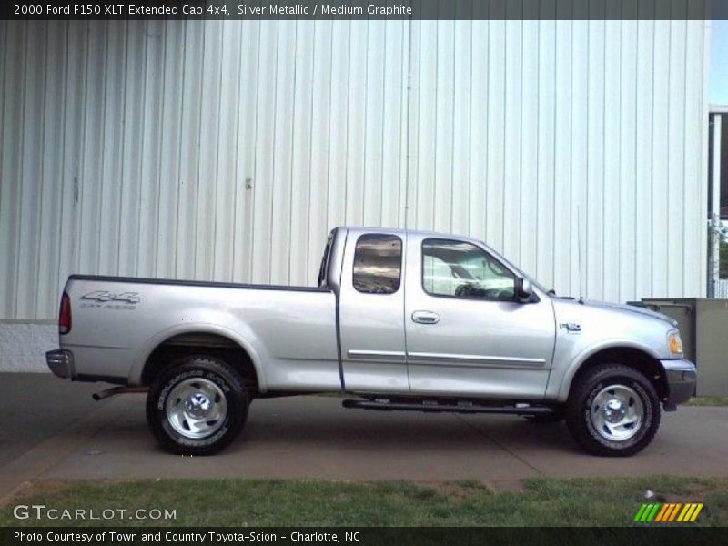 Silver Metallic / Medium Graphite 2000 Ford F150 XLT Extended Cab 4x4