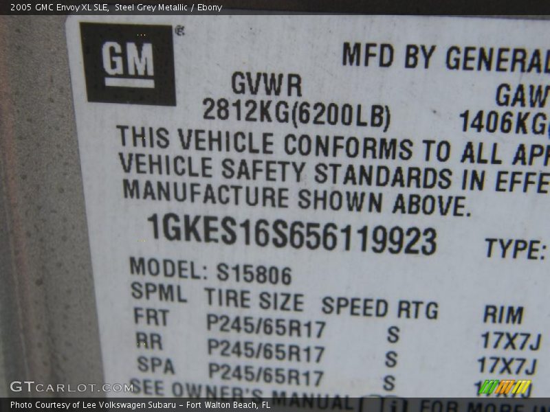 Steel Grey Metallic / Ebony 2005 GMC Envoy XL SLE
