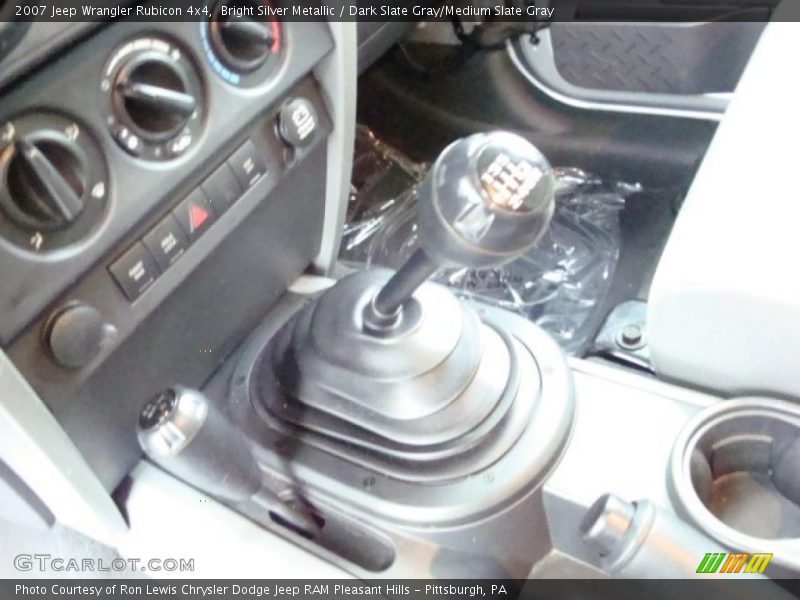 Bright Silver Metallic / Dark Slate Gray/Medium Slate Gray 2007 Jeep Wrangler Rubicon 4x4