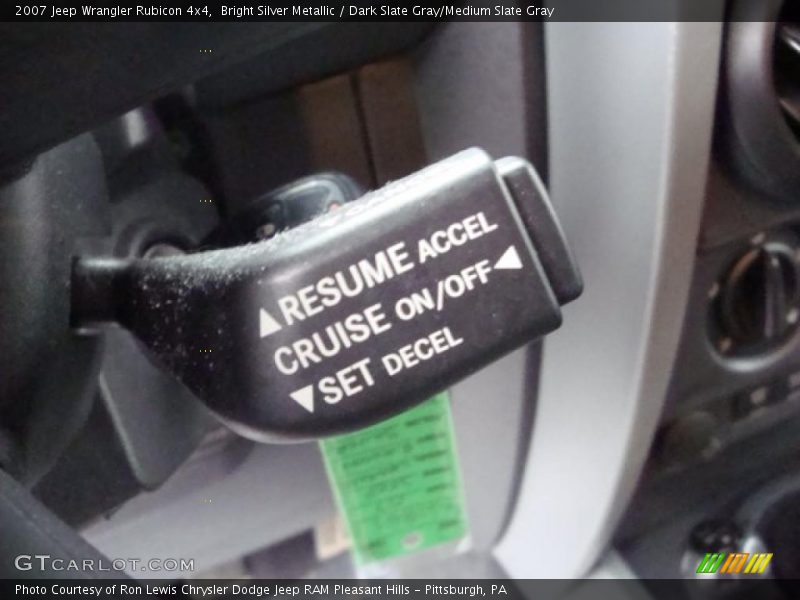 Bright Silver Metallic / Dark Slate Gray/Medium Slate Gray 2007 Jeep Wrangler Rubicon 4x4