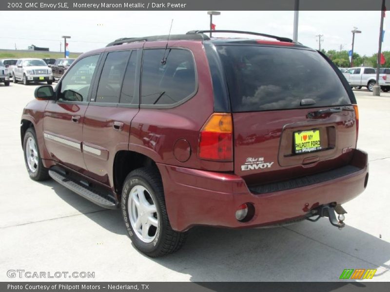 Monterey Maroon Metallic / Dark Pewter 2002 GMC Envoy SLE