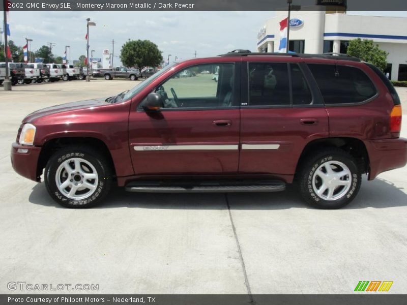 Monterey Maroon Metallic / Dark Pewter 2002 GMC Envoy SLE
