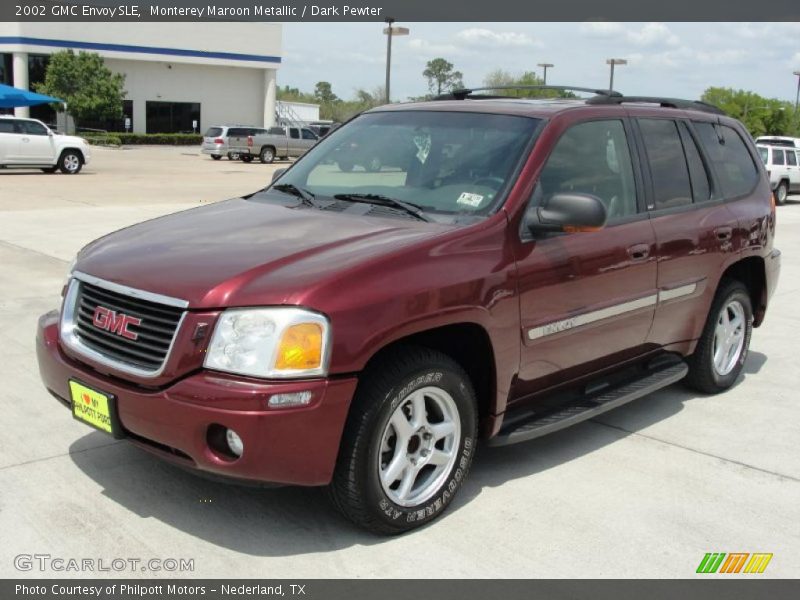 Monterey Maroon Metallic / Dark Pewter 2002 GMC Envoy SLE
