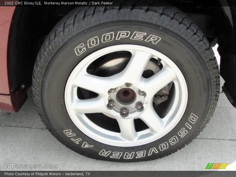 Monterey Maroon Metallic / Dark Pewter 2002 GMC Envoy SLE