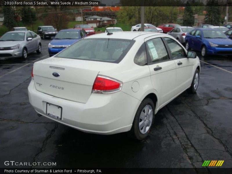 White Suede / Medium Stone 2010 Ford Focus S Sedan