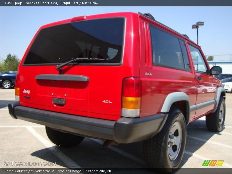 Bright Red / Mist Gray 1998 Jeep Cherokee Sport 4x4