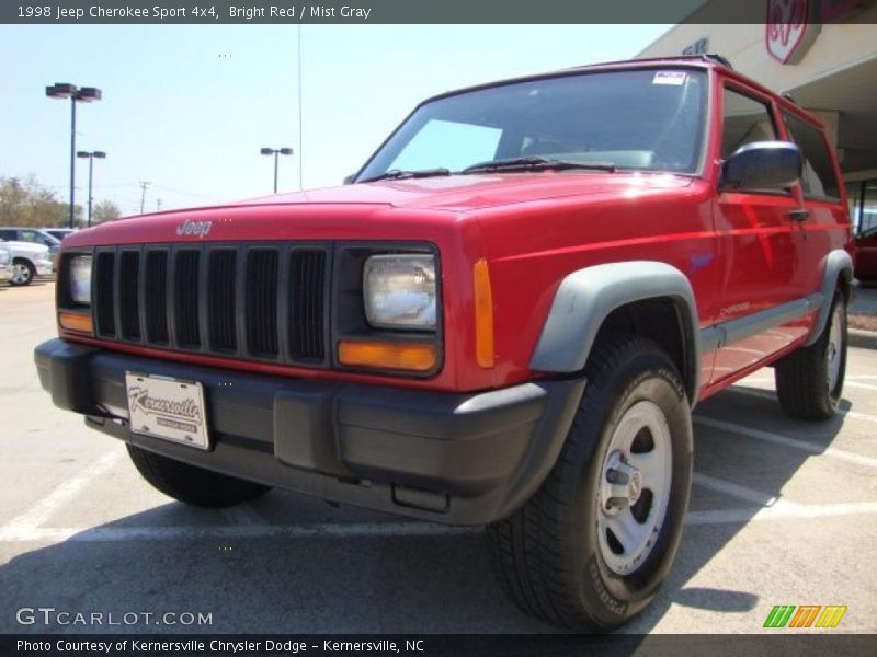Bright Red / Mist Gray 1998 Jeep Cherokee Sport 4x4