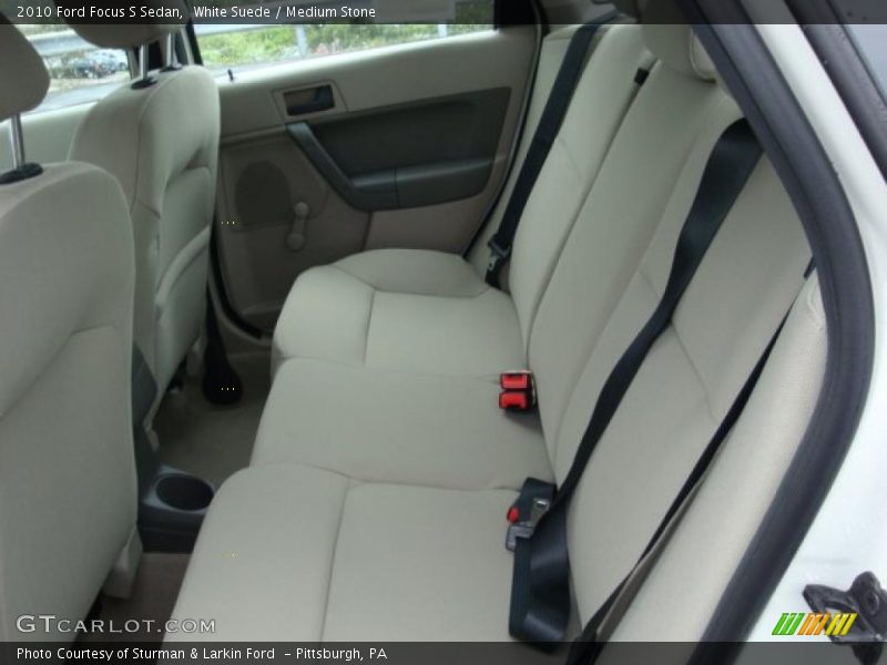 White Suede / Medium Stone 2010 Ford Focus S Sedan