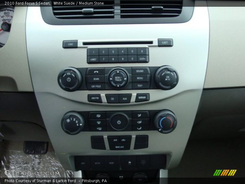 White Suede / Medium Stone 2010 Ford Focus S Sedan