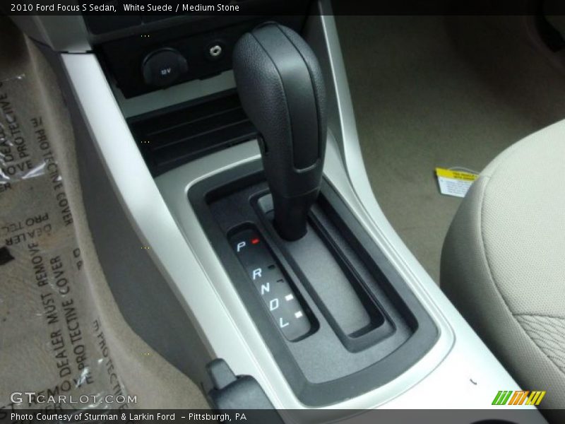 White Suede / Medium Stone 2010 Ford Focus S Sedan