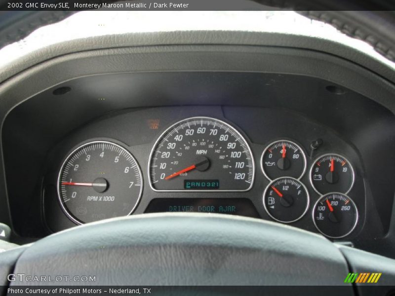 Monterey Maroon Metallic / Dark Pewter 2002 GMC Envoy SLE