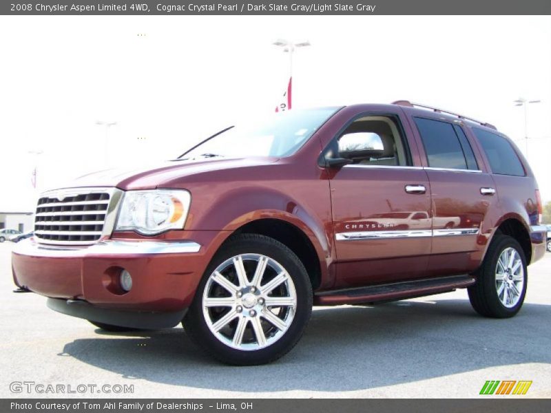 Cognac Crystal Pearl / Dark Slate Gray/Light Slate Gray 2008 Chrysler Aspen Limited 4WD