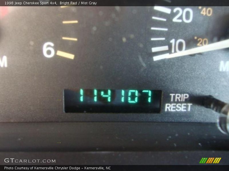 Bright Red / Mist Gray 1998 Jeep Cherokee Sport 4x4