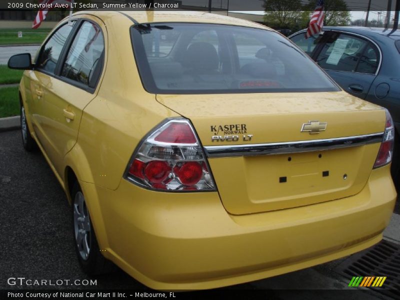 Summer Yellow / Charcoal 2009 Chevrolet Aveo LT Sedan