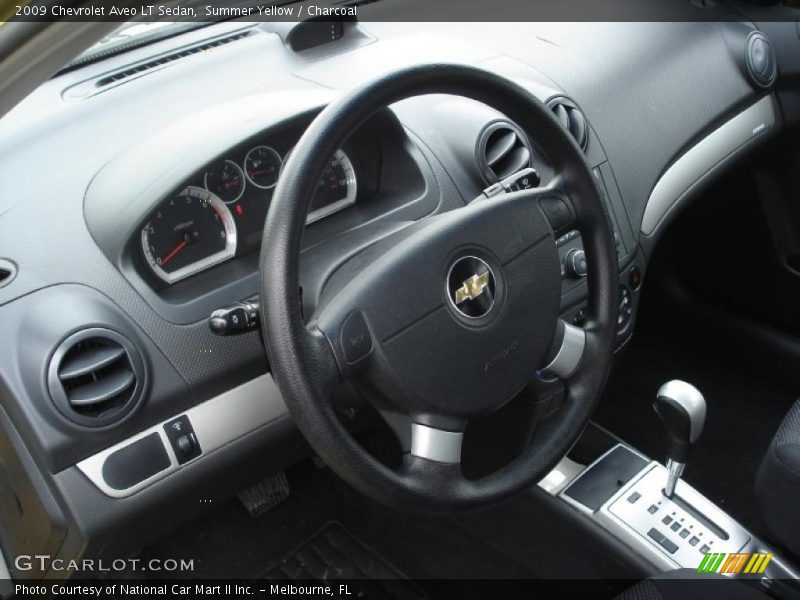 Summer Yellow / Charcoal 2009 Chevrolet Aveo LT Sedan