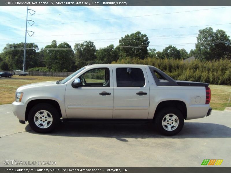 Silver Birch Metallic / Light Titanium/Ebony 2007 Chevrolet Avalanche LS