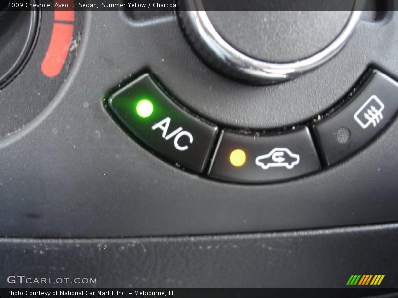 Summer Yellow / Charcoal 2009 Chevrolet Aveo LT Sedan