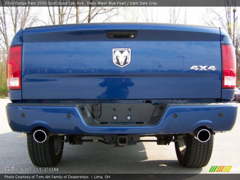 Deep Water Blue Pearl / Dark Slate Gray 2009 Dodge Ram 1500 Sport Quad Cab 4x4