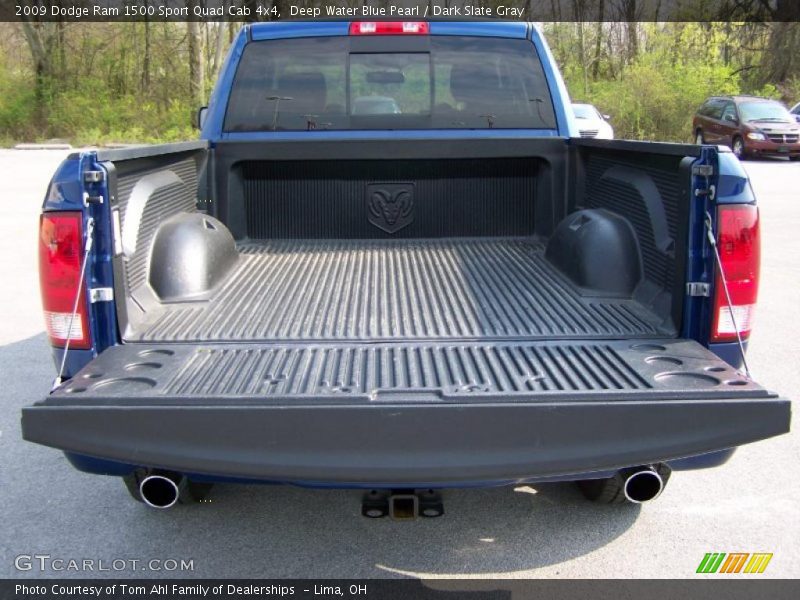 Deep Water Blue Pearl / Dark Slate Gray 2009 Dodge Ram 1500 Sport Quad Cab 4x4
