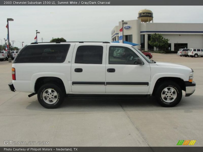 Summit White / Gray/Dark Charcoal 2003 Chevrolet Suburban 1500 LS