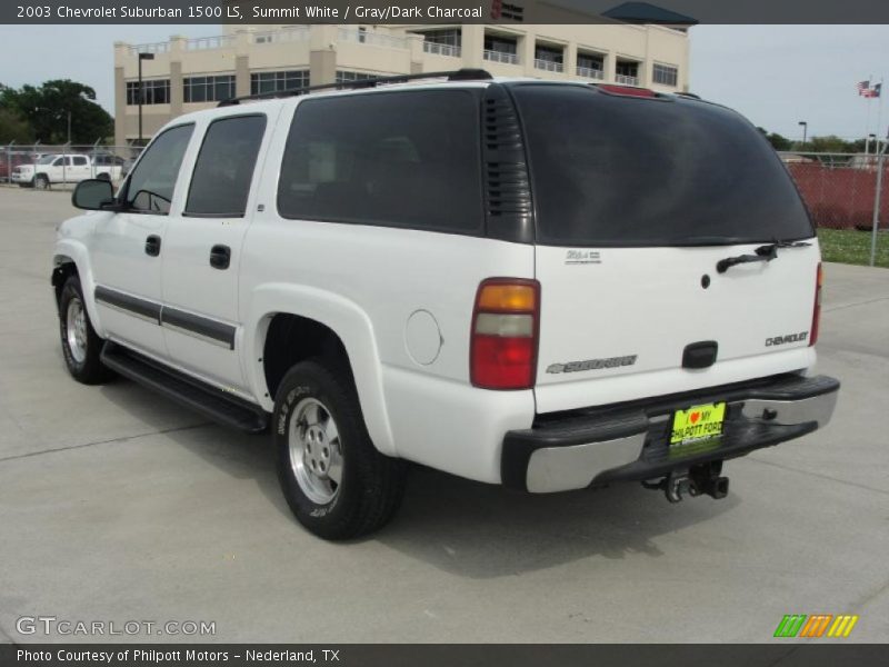 Summit White / Gray/Dark Charcoal 2003 Chevrolet Suburban 1500 LS