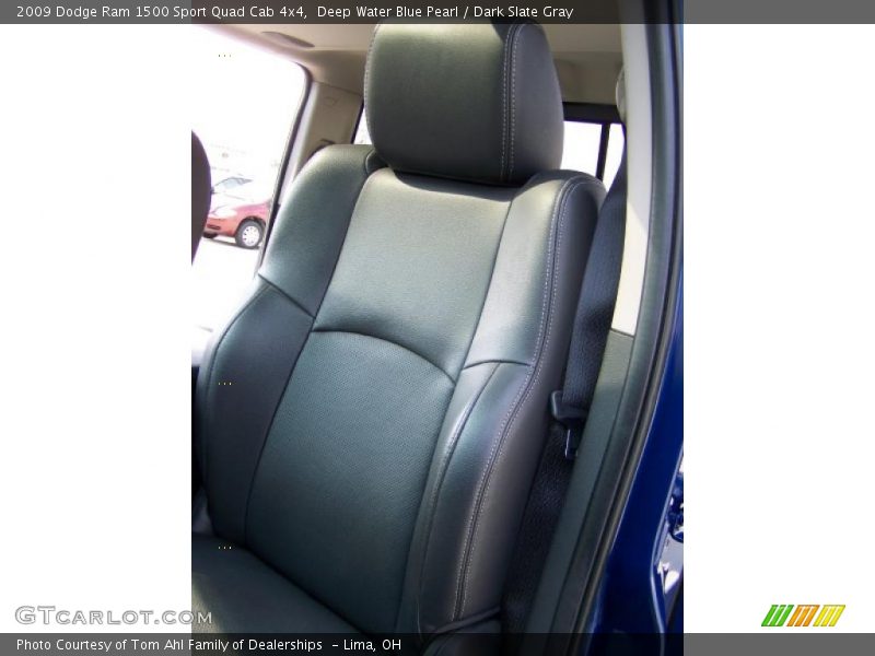 Deep Water Blue Pearl / Dark Slate Gray 2009 Dodge Ram 1500 Sport Quad Cab 4x4