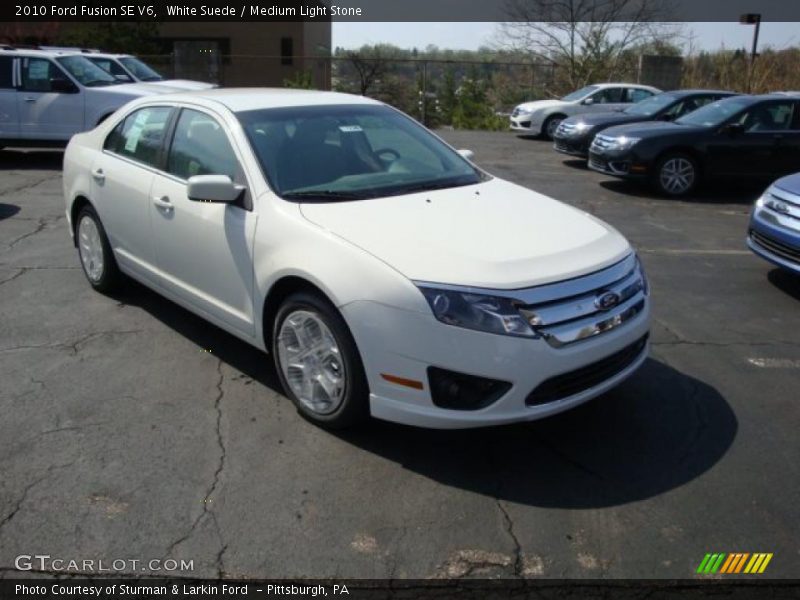 White Suede / Medium Light Stone 2010 Ford Fusion SE V6
