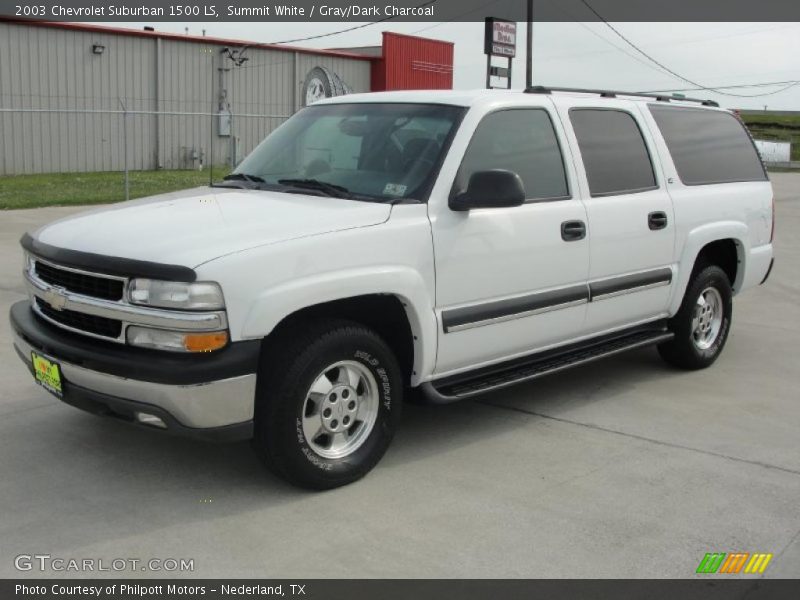 Summit White / Gray/Dark Charcoal 2003 Chevrolet Suburban 1500 LS