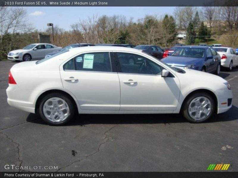 White Suede / Medium Light Stone 2010 Ford Fusion SE V6