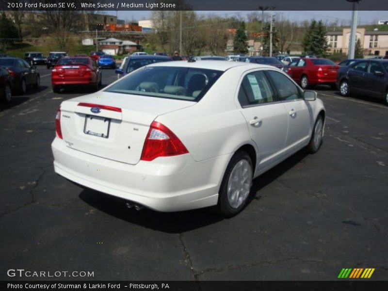White Suede / Medium Light Stone 2010 Ford Fusion SE V6