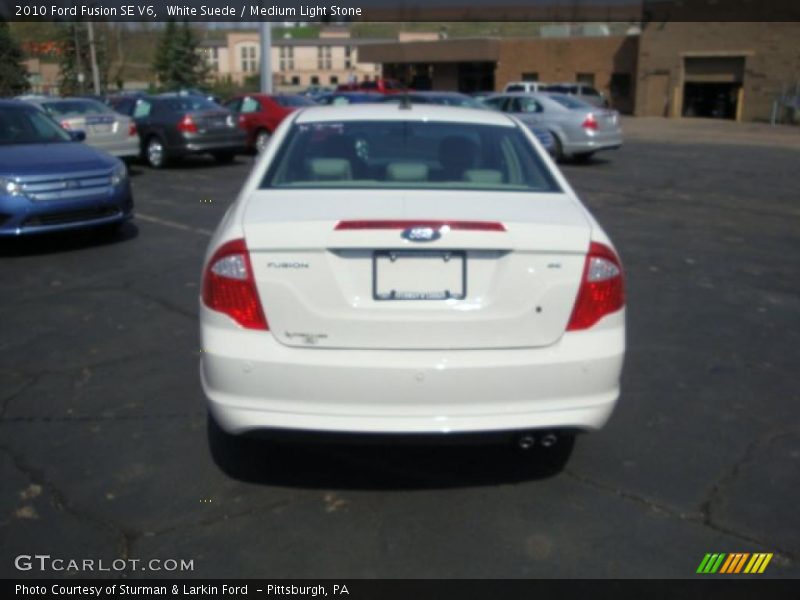 White Suede / Medium Light Stone 2010 Ford Fusion SE V6