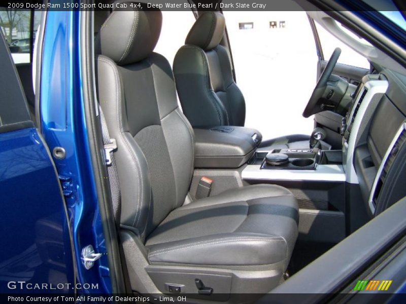 Deep Water Blue Pearl / Dark Slate Gray 2009 Dodge Ram 1500 Sport Quad Cab 4x4