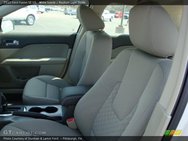 White Suede / Medium Light Stone 2010 Ford Fusion SE V6