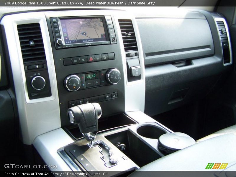 Deep Water Blue Pearl / Dark Slate Gray 2009 Dodge Ram 1500 Sport Quad Cab 4x4