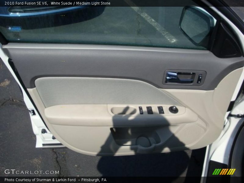 White Suede / Medium Light Stone 2010 Ford Fusion SE V6
