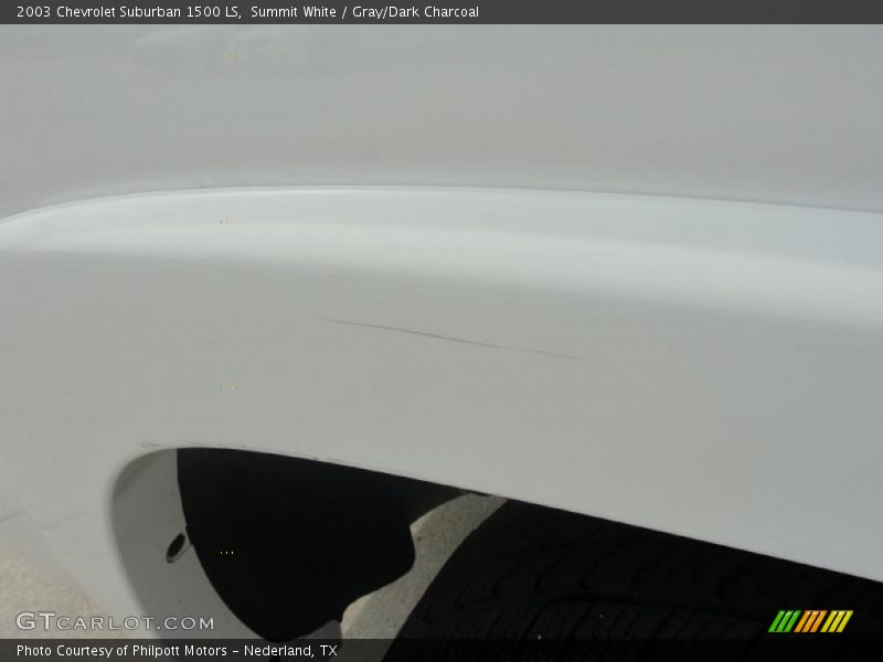 Summit White / Gray/Dark Charcoal 2003 Chevrolet Suburban 1500 LS