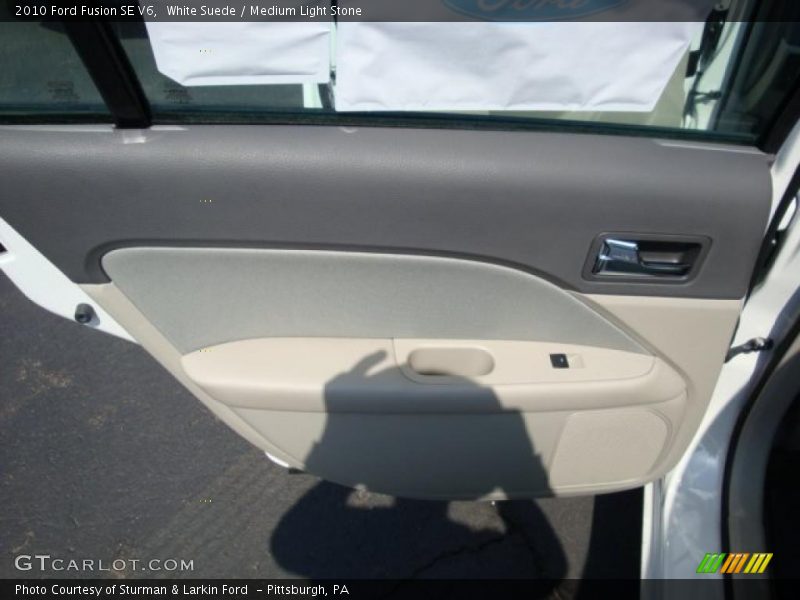 White Suede / Medium Light Stone 2010 Ford Fusion SE V6
