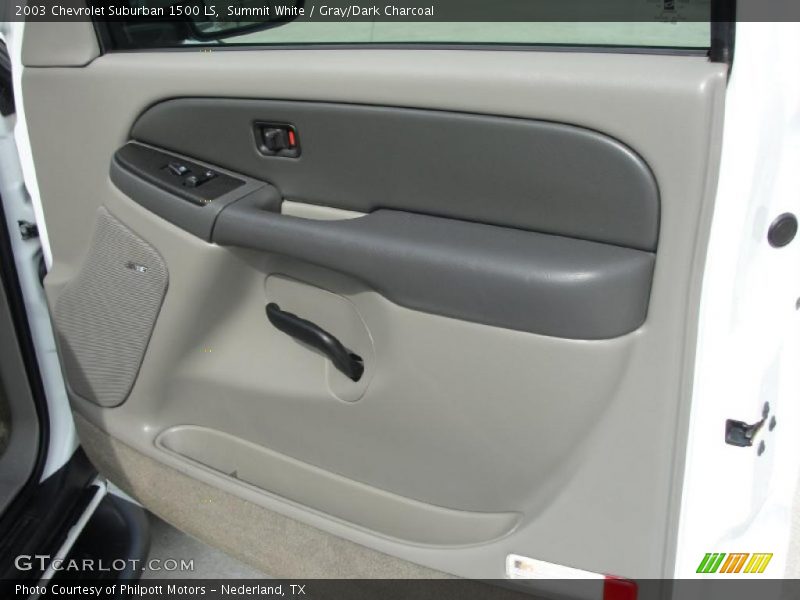 Summit White / Gray/Dark Charcoal 2003 Chevrolet Suburban 1500 LS