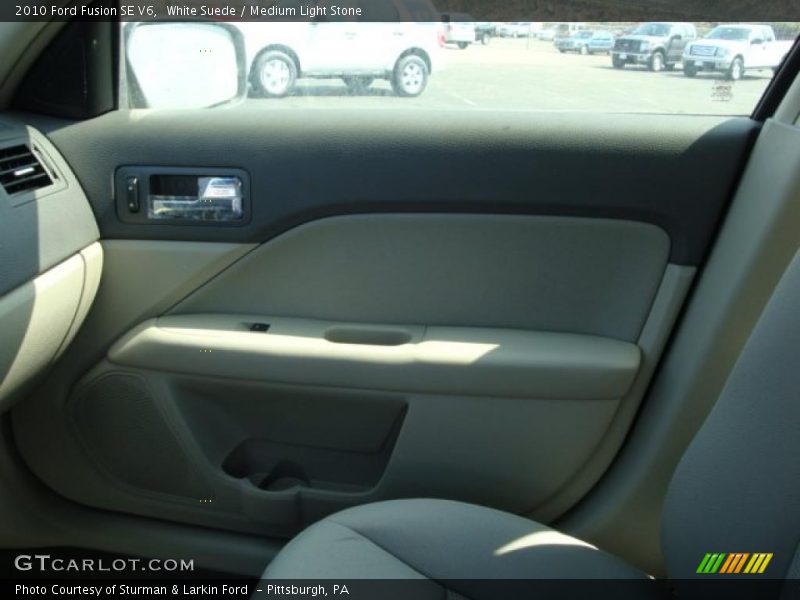 White Suede / Medium Light Stone 2010 Ford Fusion SE V6