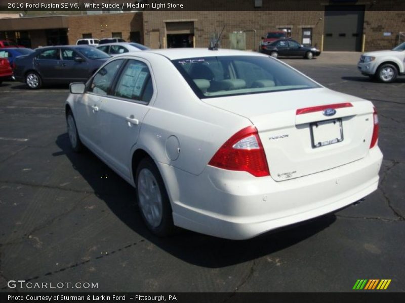 White Suede / Medium Light Stone 2010 Ford Fusion SE V6