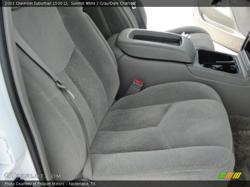 Summit White / Gray/Dark Charcoal 2003 Chevrolet Suburban 1500 LS