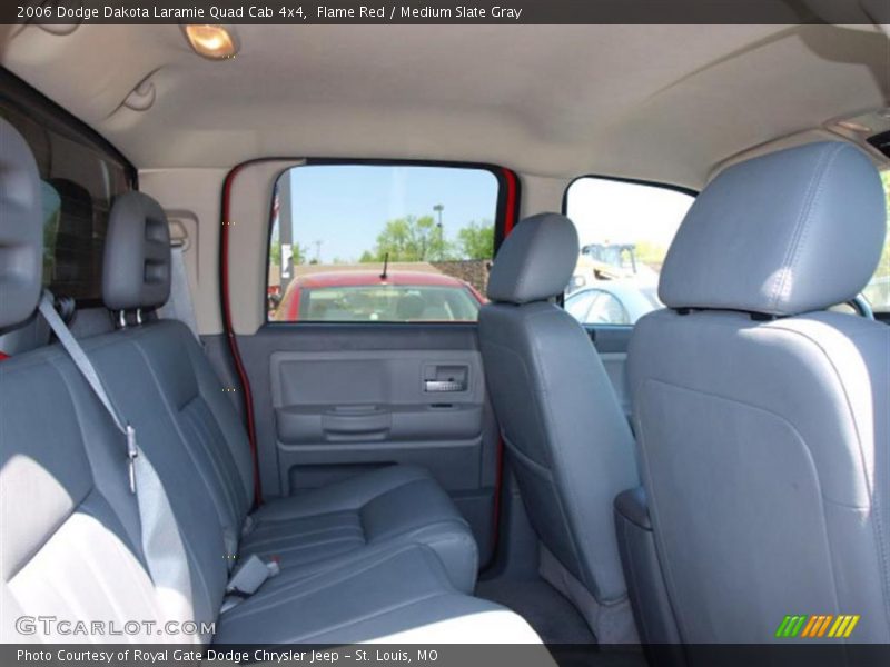 Flame Red / Medium Slate Gray 2006 Dodge Dakota Laramie Quad Cab 4x4