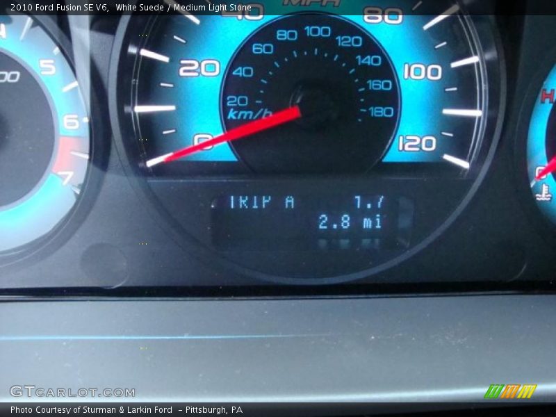White Suede / Medium Light Stone 2010 Ford Fusion SE V6