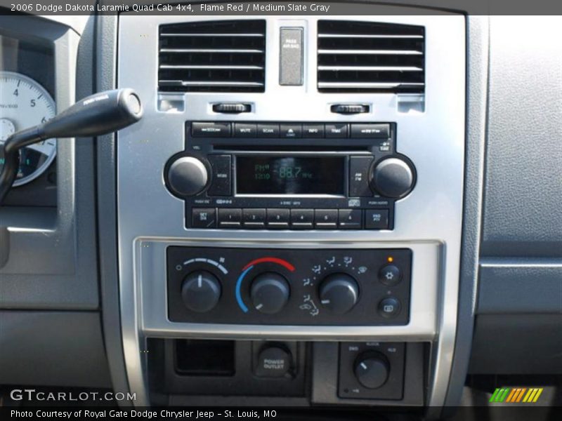 Flame Red / Medium Slate Gray 2006 Dodge Dakota Laramie Quad Cab 4x4
