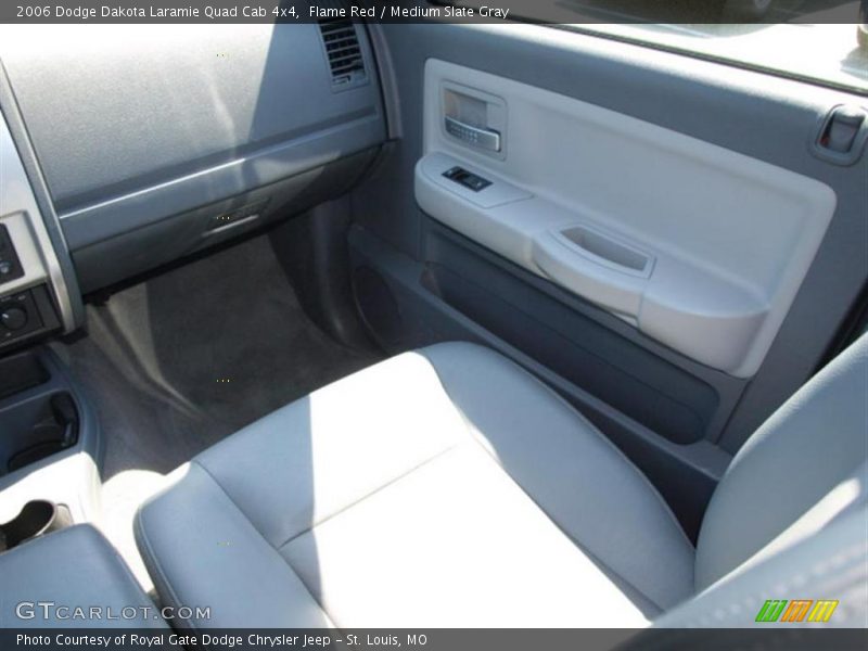 Flame Red / Medium Slate Gray 2006 Dodge Dakota Laramie Quad Cab 4x4
