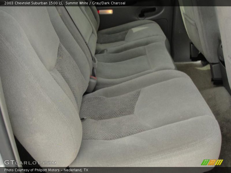 Summit White / Gray/Dark Charcoal 2003 Chevrolet Suburban 1500 LS