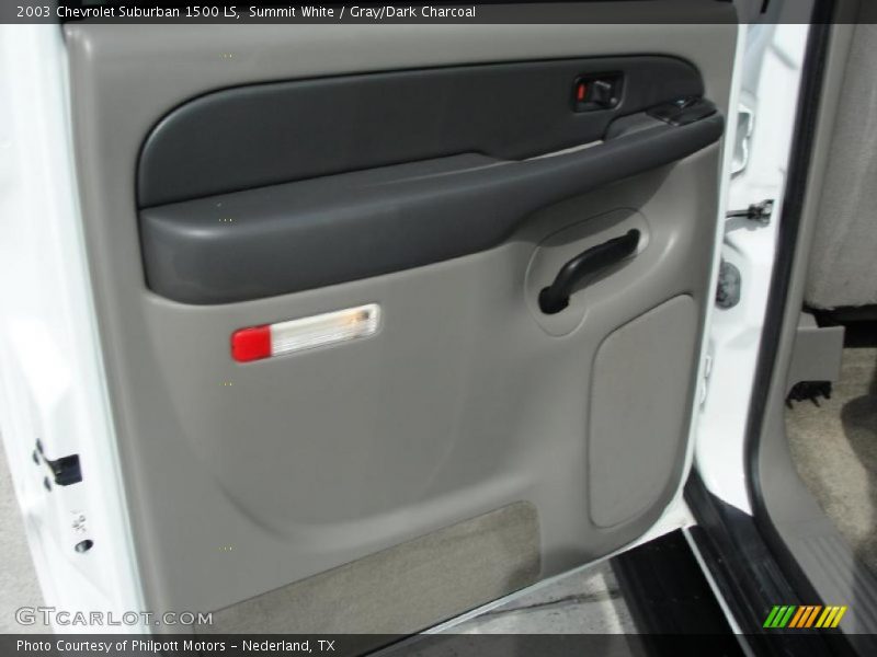 Summit White / Gray/Dark Charcoal 2003 Chevrolet Suburban 1500 LS