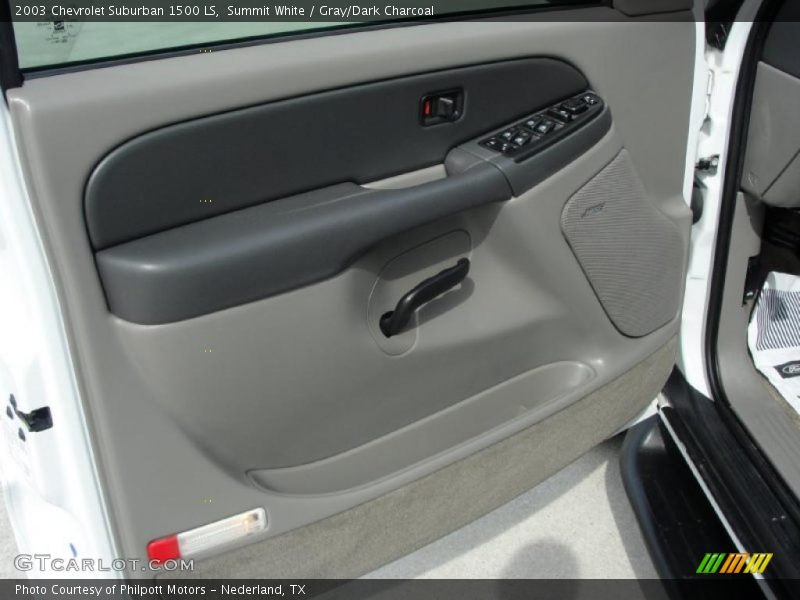 Summit White / Gray/Dark Charcoal 2003 Chevrolet Suburban 1500 LS