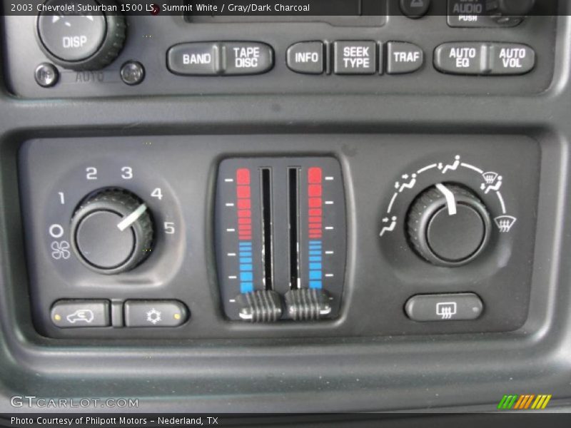 Summit White / Gray/Dark Charcoal 2003 Chevrolet Suburban 1500 LS