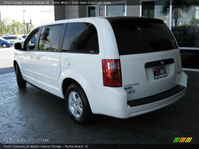 Stone White / Dark Slate Gray/Light Shale 2010 Dodge Grand Caravan SE